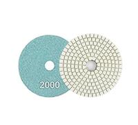 Generico Tamponi for lucidatura diamantati da 4 Pollici 100mm Tamponi Flessibili a Umido/a Secco for Dischi abrasivi for levigatura in Marmo, Pietra di Granito, utensile Manuale(2000)