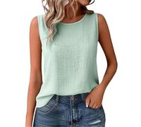 Generico Tank Top Donna, Elegante Canotta A Strati per Un Look Casual E Morbido Senza Maniche E Traspirante con Design A Doppio Strato per Comfort Quotidiano E Stile Casual