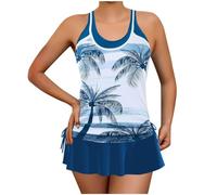 Generico Tankini Donna Mare Costumi Curvy Bikini Triangolo Bikini da Donna Primavera/Estate con Cintura Alta E Seno in Tinta Unita No Segno Abbronzatura Burkini Costume