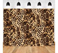 Generico Tapestries Extra Large 200 x 300 cm, Custom Images Banners Signs Personalized Tapestry Wall Hanging, Black, Brown Modern Leopard Print Animal Pattern,