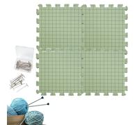 Generico Tapis De Blocage pour Le Tricot - Ensemble De Coussins En Mousse Légers Épais, Planche De Blocage pour Crochet Précise | Accessoire Tricotage avec Épingles pour Atelier Maison Artisanat