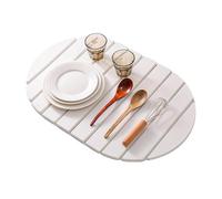 Genérico Tapis de sechage - Tampon Sec in Microfibre | Tapis d'égouttoir, sechage de Cuisine | Tampon de vaisselle Pliable | Tampons de vaisselle de Cuisine