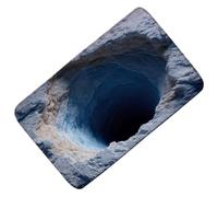 Generico Tappeti Bagno Assorbenti - Antiscivolo Zerbino Ingresso | Asciugatura Rapida Design 3D Effetto Abisso Per Pavimento Bagno - Per Ingresso, Cucina e Casa