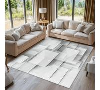 Generico Tappeti Geometria Solida, Tappeti Salotto Astratto Moderno, Tappetino Antiscivolo e Lavabile, Tappeto Camera da Letto 100x120 cm C24