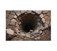 Generico Tappeti Illusione Ottica | Moquette Antiscivolo Lavabili E Divertenti - Illusione Di Buco Sul Tappeto - Per Camera da, Soggiorno e Ufficio per Tutti