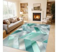 Generico Tappeti Marmo Spina Pesce, Tappeti Salotto Minimalismo Moderno, Tappetino Antiscivolo e Lavabile, Tappeto Camera da Letto 160x200 cm C&J33