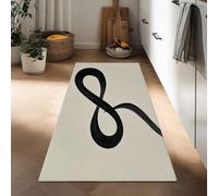 Generico Tappetini Cucina Antiscivolo Lavabile 60 x 180 cm, Minimalismo Tappetino Antifatica Antiscivolo Stampato Segno Di Infinito per Corridoio Lavello Da Pavimento