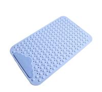 Generico Tappetini da bagno antiscivolo Rettangolo Doccia morbida Tappetino massaggio for il Ventosa for vasca for lavaggio dei piedi(Blue,60x90cm)