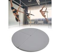 Generico Tappetini per Esercizi di Sicurezza Impermeabili Pieghevoli per Pole Dance e Yoga, Spessi 3/5 cm, 140 cm x 3 cm (55" x1,2) - Grigio