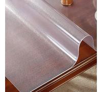 Generico Tappetini per ufficio 28x32 pollici/70x82 cm, copritavolo traslucido satinato da 2 mm di spessore, tappetino da scrivania per scrivania, tavolo da caffè e sala da pranzo