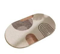 Generico Tappetino da bagno antiscivolo a forma di fiore, soffice e morbido, assorbente, per la doccia(Style-04,500MMx800MM)