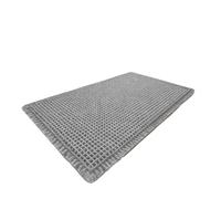 Generico Tappetino da bagno Boho super assorbente antiscivolo lavabile morbido ad asciugatura rapida Decorazione for il della fattoria(Gray,46x77cm)