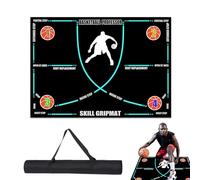 Genérico Tappetino Da Basket In Antiscivolo 120x86cm Tappetino Da Basket Pieghevole E Portatile Tappetino Da Allenamento Con Assorbimento D'Impatto, per Bambini、Adulti