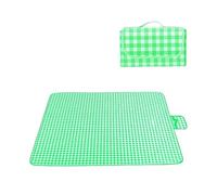 Generico Tappetino da Picnic Impermeabile Ispessito con Tracolla, Coperta Campeggio all'aperto for Escursioni nel Parco sulla Spiaggia(Green,100X150CM)