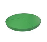 Generico Tappetino da Pole Dance Pieghevole e Portatile, Rotondo, per Yoga, Sicurezza Professionale, con Rivestimento in Pelle Antiscivolo, Schiuma reticolata per Danza ed Esercizio, Verde Scuro