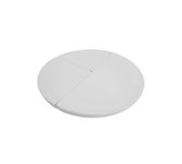Generico Tappetino di Sicurezza Circolare Antiscivolo per Pole Dance Pieghevole per inversioni di Cerchio e Yoga - 150 cm x 3 cm (59" x 1 1/8") - Colore Bianco, Essenziale per Una Pratica sicura di P