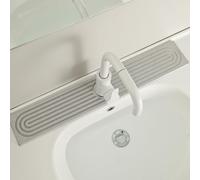 Generico Tappetino in Pietra Assorbente Cucina, Pietra Diatomite Cucina, Tappetino in Pietra Assorbente Cucina con Adesivo e Carta Vetrata (Grigio A, 60 * 10CM)