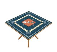 Generico Tappetino Mahjong Americano 80 X 80 Cm Con Regole Stampate | Tappeto Mahjong Da Tavolo Per Centro Comunitario Casa Di Riposo Festival Incontri Viaggi E Principianti