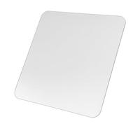 Generico Tappetino per Mouse da Gioco in Vetro Temperato Trasparente 25x25 Cm, Sottomano Antiscivolo per Scrivania Ufficio e Casa, Tappetino Mouse per Laptop Resistente All’usura