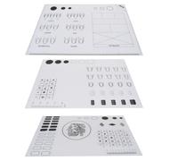 Generico Tappetino per Nail Art in Silicone Bianco 3 Pezzi Pieghevole e Lavabile per Pratica e Design Unghie Forme Nail Shapes