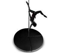 Generico Tappetino per Pole Dance, Extra Large, Pieghevole, Spesso, con Imbottitura di Sicurezza per Il Pavimento, Cuscino Portatile per Yoga, Esercizi e Danza per casa, Palestra e Studio (Nero, 150