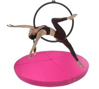 Generico Tappetino per Pole Dance, Spesso Tappetino Rosa di Sicurezza per Pole Dance e Cerchio Aereo, Tappetino di Sicurezza Pieghevole in Schiuma per studi di Danza, Bar, casa e Palestra (Rosa, 150
