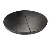 Generico Tappetino per Pole Dance, Tappetino Circolare di Sicurezza per Pole Dance e Cerchio Aereo, Cuscinetto in Schiuma Antiscivolo per Palestra, Yoga e Fitness a casa (Nero, 120x5 cm).