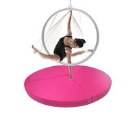 Generico Tappetino per Pole Dance, Tappetino Yoga Portatile Rosa per Pole Dance e Ginnastica acrobatica, Tappetino di Sicurezza, Dimensioni: 47"x1.2", Pieghevole, Ideale per Ballerini e ginnasti, des