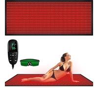 Generico Tappetino per Terapia a Luce Rossa per Corpo LED Multiuso Terapia a Luce Rossa 660 NM Vicino Infrarosso 850 NM per Sollievo dal Mal di Schiena Dolore alla Spalla al Collo