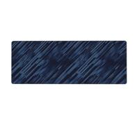 Generico Tappetino Scrivania 30X60 Blu Nero Sottomano scrivania durevole e facile da pulire,Confortevole Superfice in Tessuto, con Base in Gomma Antiscivolo, per Ufficio e Gaming