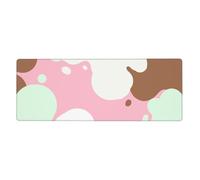 Generico Tappetino Scrivania 30X60 Rosa Marrone Sottomano scrivania durevole e facile da pulire,Confortevole Superfice in Tessuto, con Base in Gomma Antiscivolo, per Ufficio e Gaming