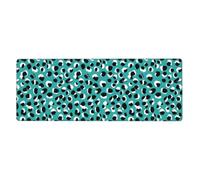 Generico Tappetino Scrivania 30X60 Verde Nero Sottomano scrivania durevole e facile da pulire,Confortevole Superfice in Tessuto, con Base in Gomma Antiscivolo, per Ufficio e Gaming