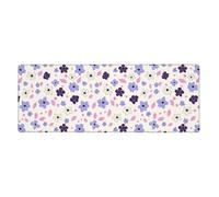 Generico Tappetino Scrivania 30X60 Viola E Bianco Sottomano scrivania durevole e facile da pulire,Confortevole Superfice in Tessuto, con Base in Gomma Antiscivolo, per Ufficio e Gaming