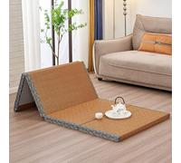 Generico Tappetino Tatami Tradizionale, Materasso Di Palma Di Cocco Giapponese, Tappetino Da Pavimento In Rattan Traspirante Per Dormire Meditazione Yoga(Brown,100x200cm)