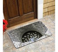 Generico Tappeto 3D Hole, tappeti 3D aggiornati Illusione ottica, tappeti che sembrano un buco, per il soggiorno 3D Trap Illusione ottica per la sala giochi Tappeto (M,60 * 90cm/23.6 * 35.4in)