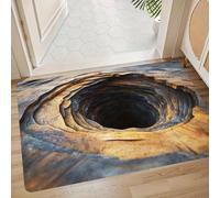 Generico Tappeto 3D Hole, tappeti 3D aggiornati Illusione ottica, tappeti che sembrano un buco, per il soggiorno 3D Trap Illusione ottica per la sala giochi Tappeto (C,60 * 90cm/23.6 * 35.4in)