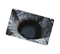 Generico Tappeto 3D - Tappetino Design Voragine Senza Fondo | Tappeto 3D con Effetto Buco,per Ingresso Bagno Cucina Soggiorno Camera da Esterno Decorazione Accogliente