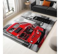 Generico Tappeto Antiscivolo Lavabile Scena Di Strada In Autobus A Londra 180x240cm Tappeti Soggiorno Tappeto Pelo Corto Indoor, Tappeti per Camera da Letto, Sala da Pranzo, Cucina, Ufficio
