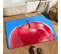 Generico Tappeto Bagno Antiscivolo Assorbente, Tappetino Bagno e Cucina 40x60cm Super Assorbente Tappeto Doccia Lavabile in Microfibra, Tappetino Doccia Stone Bath Mat Red 5-695