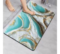Generico Tappeto Bagno Antiscivolo Assorbente, Tappetino Bagno e Cucina 50x80cm Super Assorbente Tappeto Doccia Lavabile in Microfibra, Tappetino Doccia Stone Bath Mat Textural 5-223
