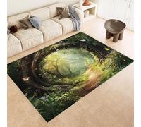 Generico Tappeto Camera da Letto 100x150 cm Stampa Alberi Fiori Farfalle 3D Imitazione Cashmere Tappeto Antiscivolo Tappeti Cucina Adatto Per Soggiorno Sala da Tè Spazi Esterni di Tenute dii Campagna