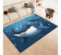 Generico Tappeto Camera da Letto 100x150 cm Stampa Delfino Carino Bolle 3D Imitazione Cashmere Tappeto Antiscivolo Tappeti Cucina Adatto Per Soggiorno Sala da Tè Spazi Esterni di Tenute dii Campagna