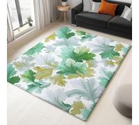 Generico Tappeto Camera da Letto 140x200 cm, Pianta e Foglia Elegante Retrò, Scelta Ideale per amanti del Gusto Classico