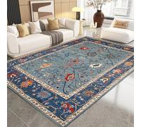 Generico Tappeto Classico Da Esterno, Tappeto Lavabile Per Soggiorno, Camera Da Letto, Ingresso, Tappeto Antiscivolo Vintage Per Cucina, Morbido A Pelo Basso, Resistente Alle Macchie,A,40 * 60cm