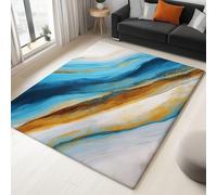 Generico Tappeto Classico da Salotto Pittura A Olio Linee Astratte 140 x 200 cm Lavabile Pelo Corto, Colore - Tappeto Chic per Soggiorno Camera da Letto e Sala da Pranzo