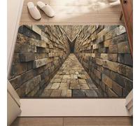 Generico Tappeto Con Illusione Ottica 3D, 2026 Nuovo Tappeto Con Fori 3D, Zerbino Per Porta D'ingresso Esterna, Con Illusione Ottica Senza Fondo, Con Fori (J,80 * 120cm (31.50 * 47.24 in))