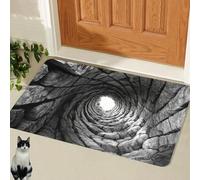 Generico Tappeto con illusione ottica 3D, tappeti con illusione ottica Hole, zerbino antiscivolo senza fondo con illusione ottica Trap, prova e gioca con il tuo gatto o cane (J,40 * 60cm)
