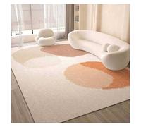 Generico Tappeto Con Motivi D'arte Astratta, Texture Ultra Morbida E Soffice For Una Sensazione Di Comfort Ai Piedi, Beige Con Toni Caldi Di Arancione/rosa, Camera Decorazione(80x160cm)