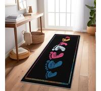 Generico Tappeto da corridoio 50 x 140 cm, Cartone Animato Neromorbido Tappeto antiscivolo lavabile per cucina, Orma Tappetino da pavimento per camera da letto ingresso soggiorno