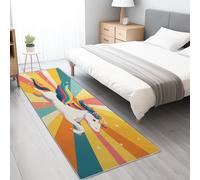 Generico Tappeto Da Corridoio Antiscivolo 60 x 120 cm, Tappeto Lungo Colorato Da Cucina Lavabile Motivo Cartone Animato Unicorno Arcobaleno Per Ingresso Camera Da Letto Lavanderia Soggiorno